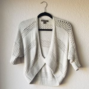 Women's cropped short sleeve sweater